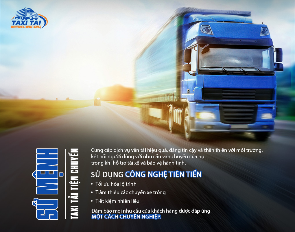 Sứ mệnh của taxi tải tiện chuyến