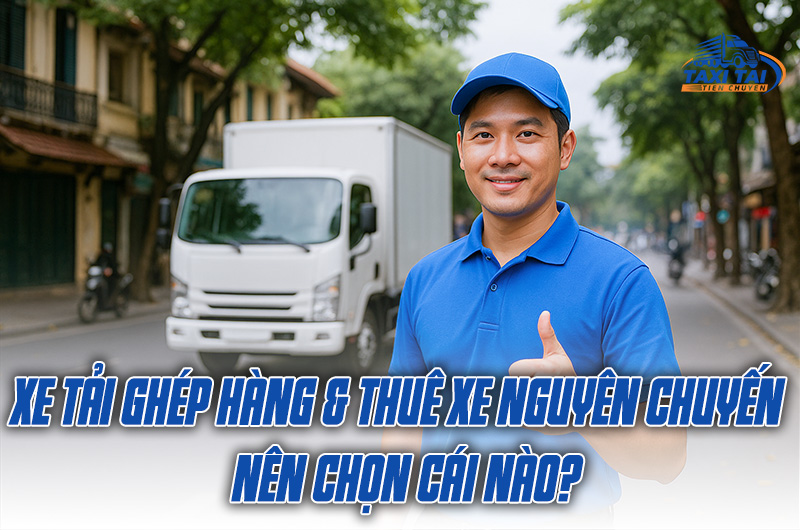 So sánh xe tải ghép hàng và xe tải nguyên chuyến